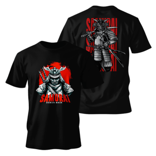 Nome do produto Street Wear - Classsic Oriental Samurai T-Shirt