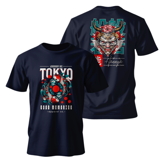 Street Wear - Classsic Oriental Samurai T-Shirt