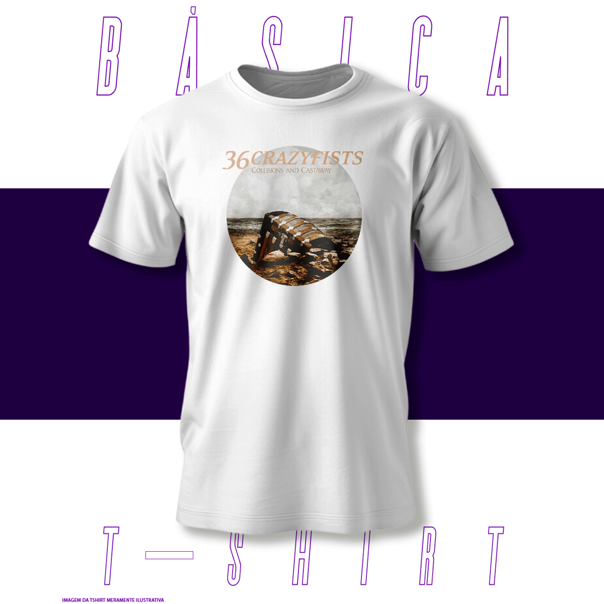 Nome do produto: Camiseta Básica - 36 Crazyfists