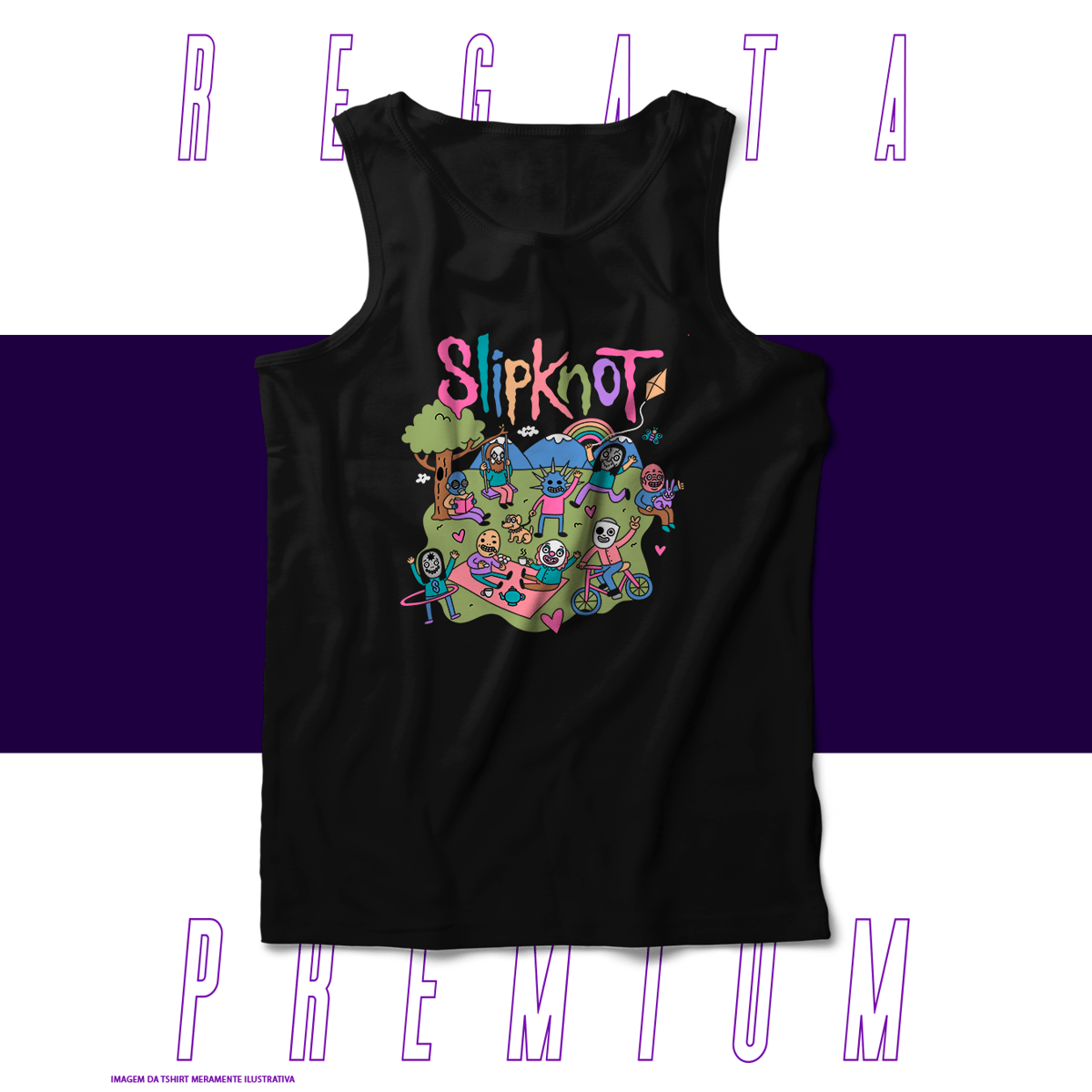 Nome do produto: Regata Premium - Slipknot