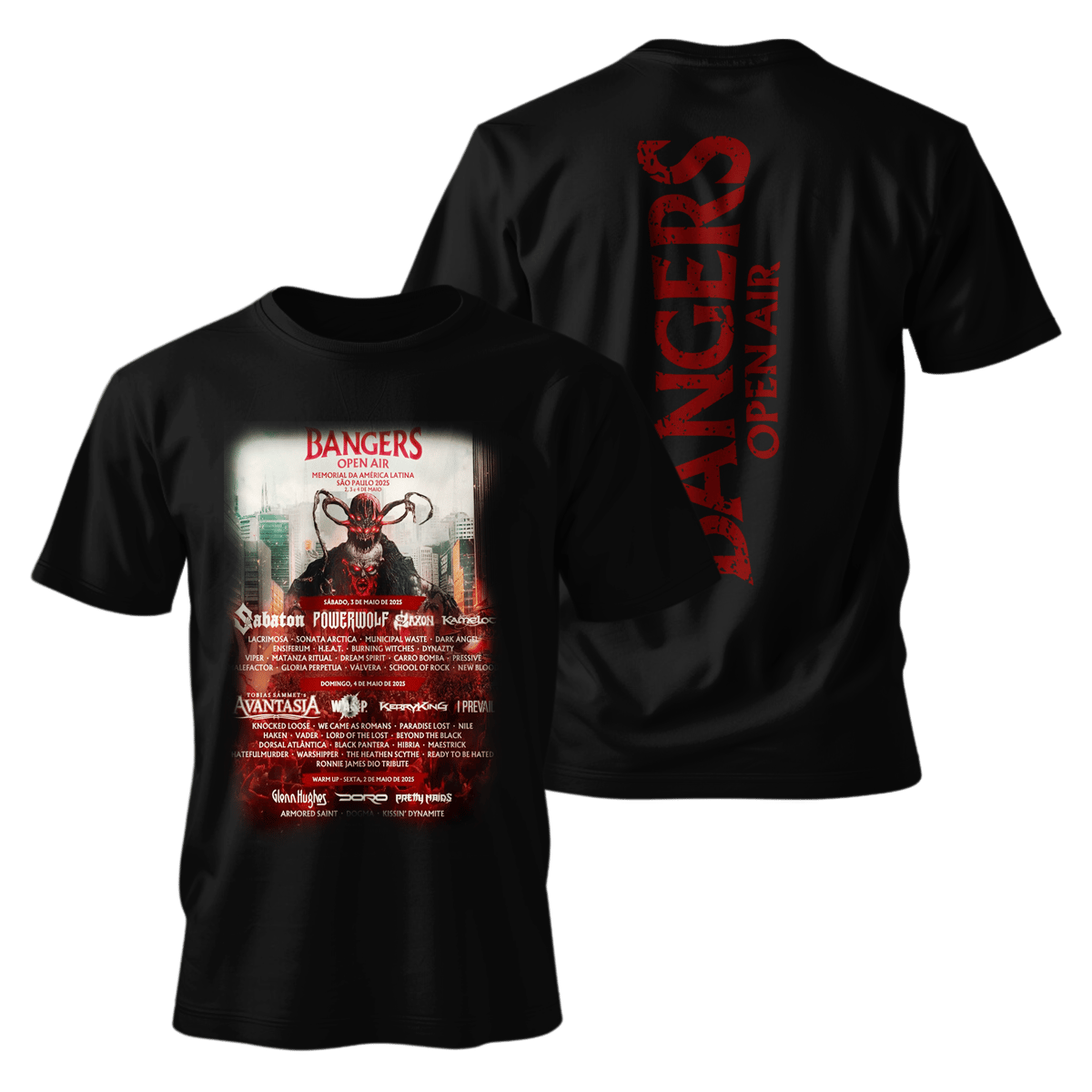 Nome do produto: Metal Band Unisex - Bangers Open Air