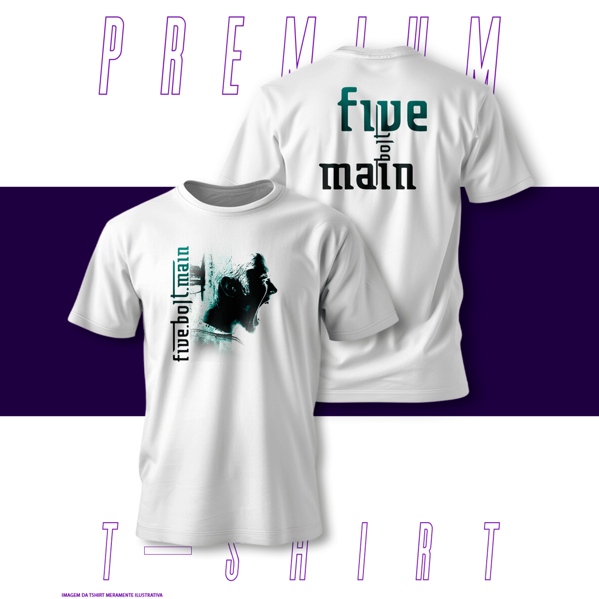 Nome do produto: Camiseta Premium - FiveBoltMain