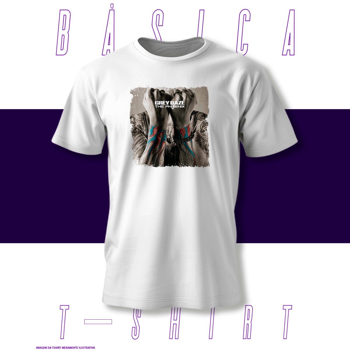 Nome do produto: Camiseta Básica - Grey Daze