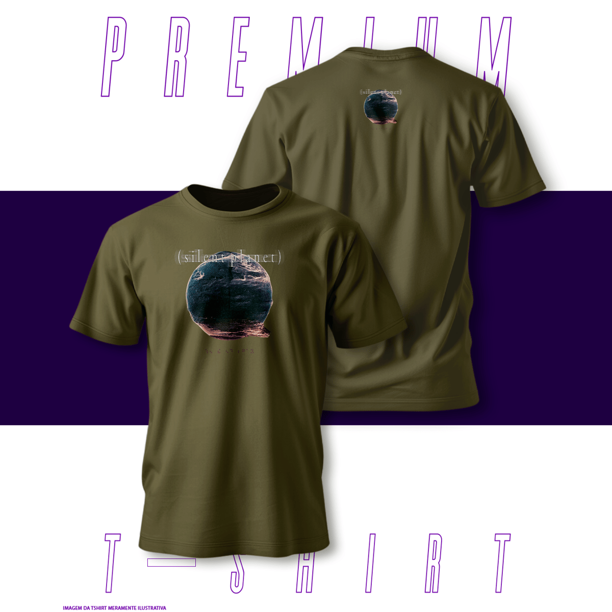 Nome do produto: Camiseta Premium - Silent Planet