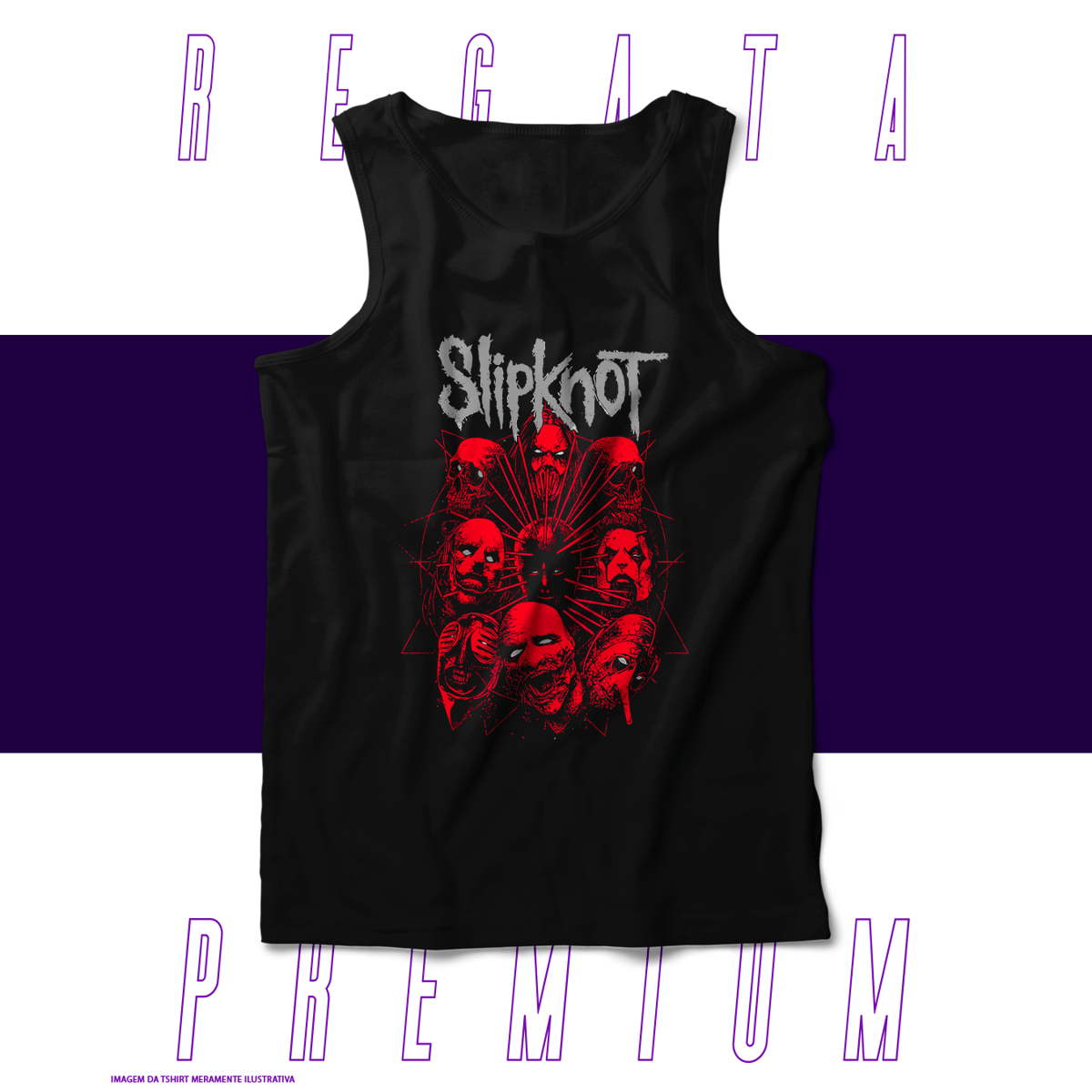 Nome do produto: Regata Premium - Slipknot