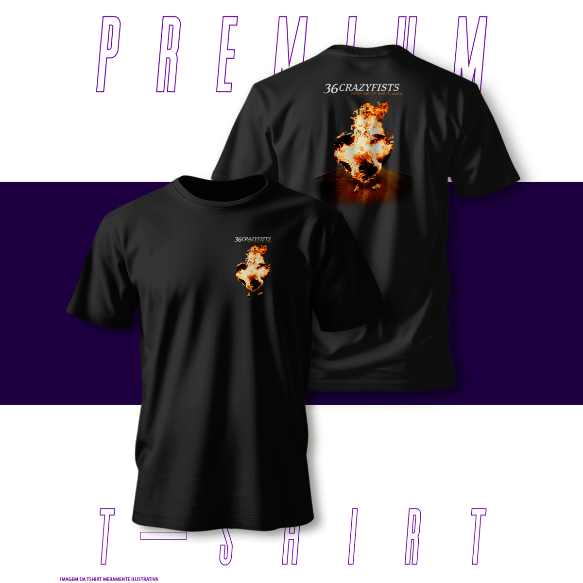 Nome do produto: Camiseta Premium - 36 Crazyfists