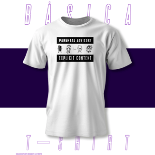 Nome do produto Camiseta Básica - Parental Advisory - Mudvayne