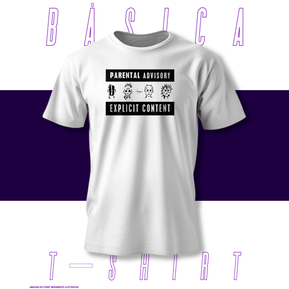 Camiseta Básica - Parental Advisory - Mudvayne
