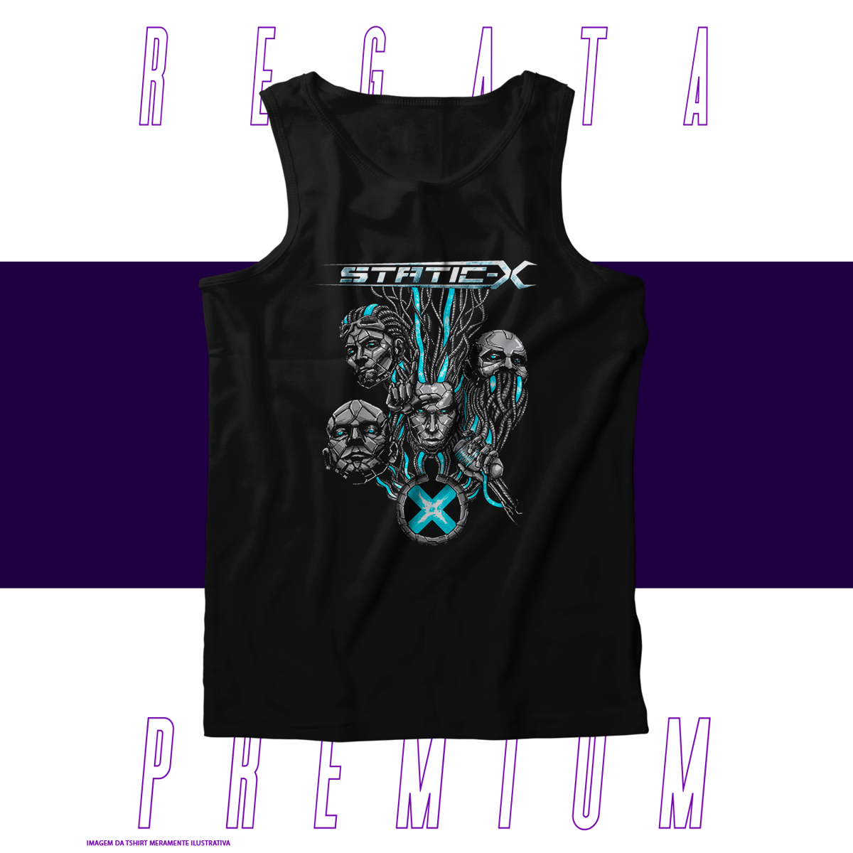 Nome do produto: Regata Premium - Static X