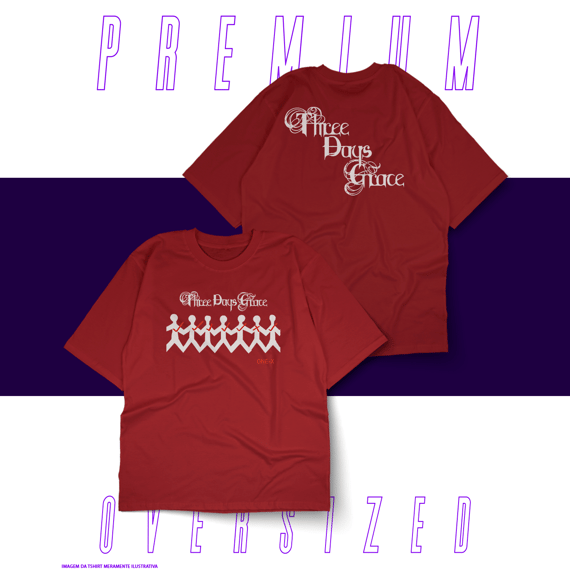 Oversized Unissex - Three Days Grace