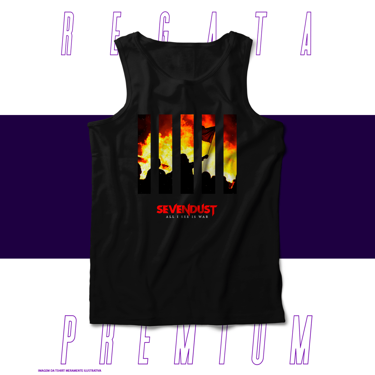 Nome do produto: Regata Premium - Sevendust