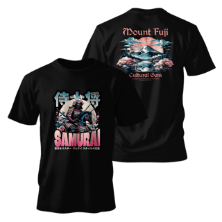 Nome do produto Street Wear - Classsic Oriental Samurai T-Shirt