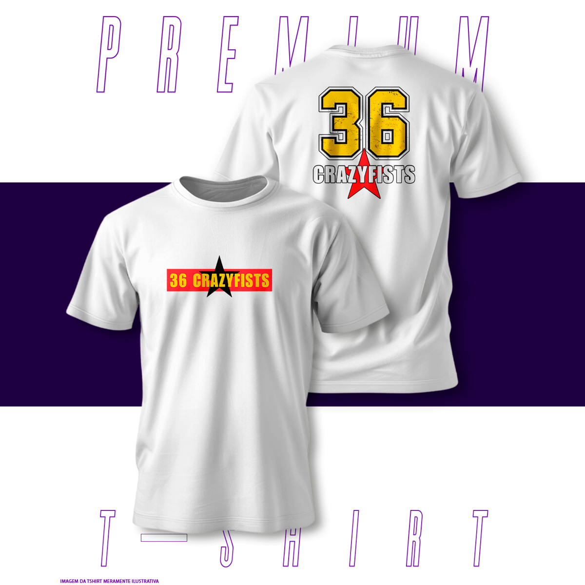 Nome do produto: Camiseta Premium - 36 Crazyfists