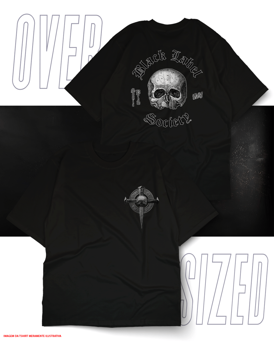 Oversized Unissex - Black Label Society Nome do produto: Oversized Unissex - Black Label Society