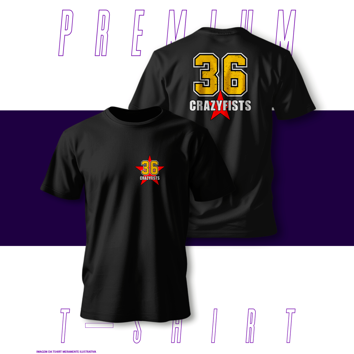 Nome do produto: Camiseta Premium - 36 Crazyfists