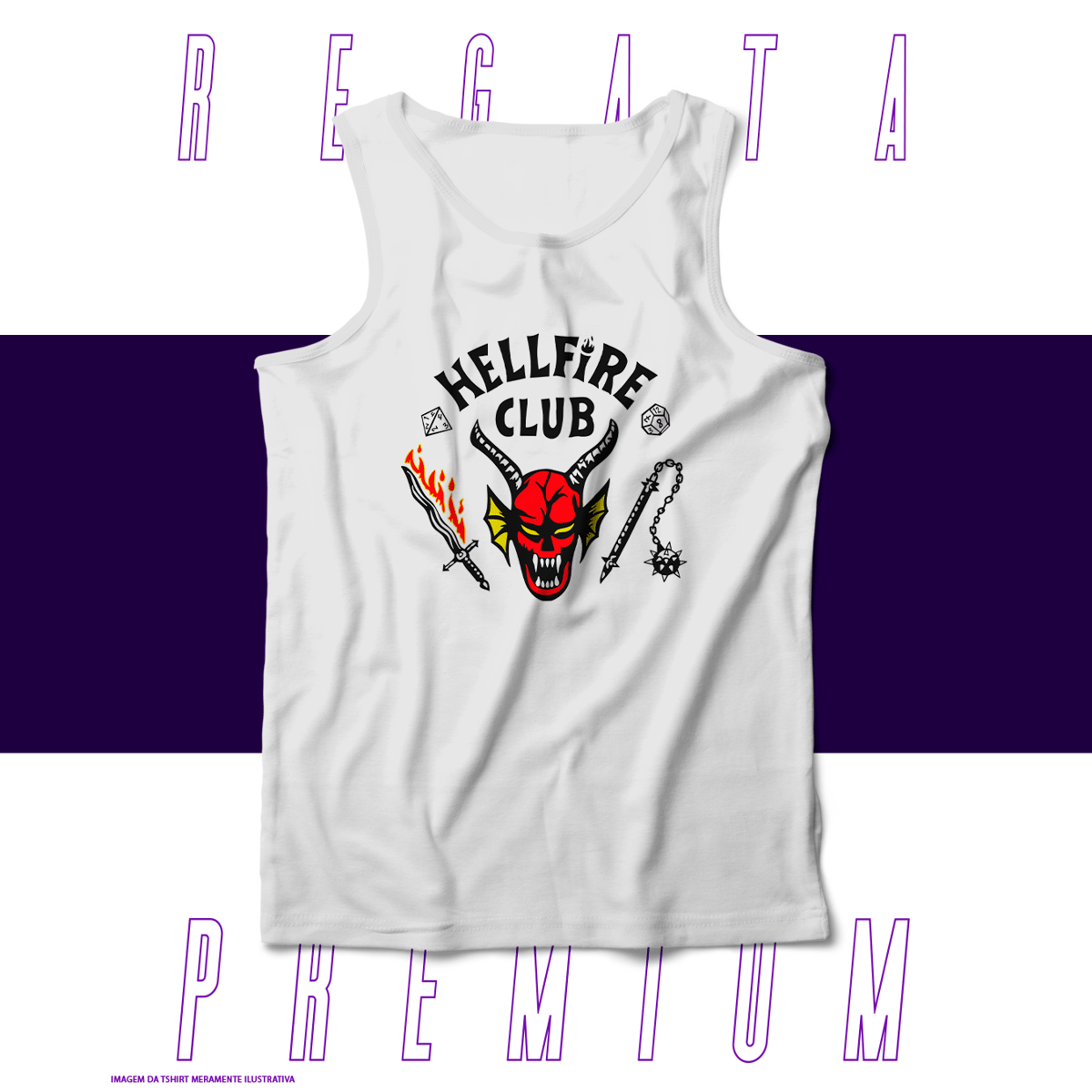 Nome do produto: Regata Premium - Hell Fire Club