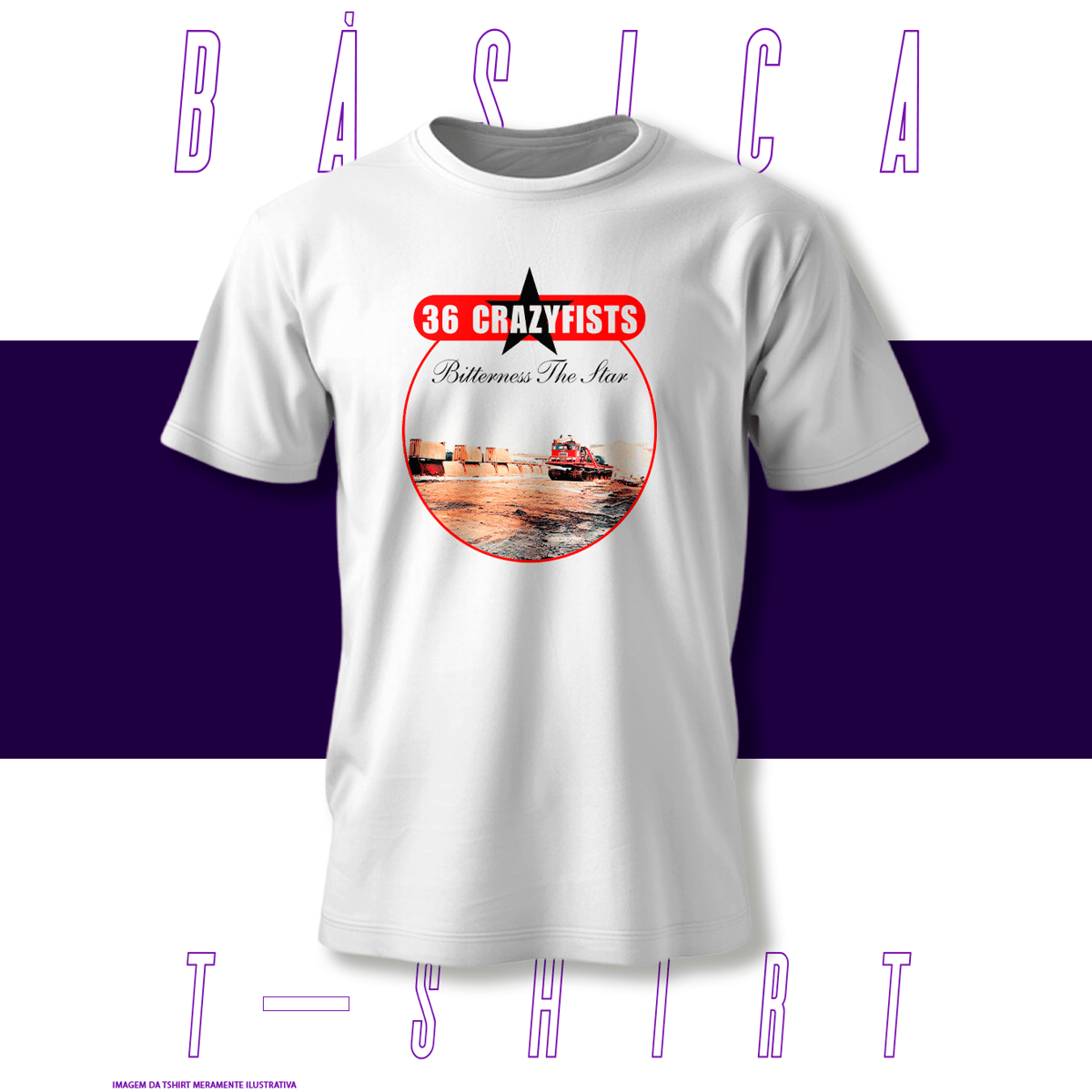 Nome do produto: Camiseta Básica - 36 Crazyfists