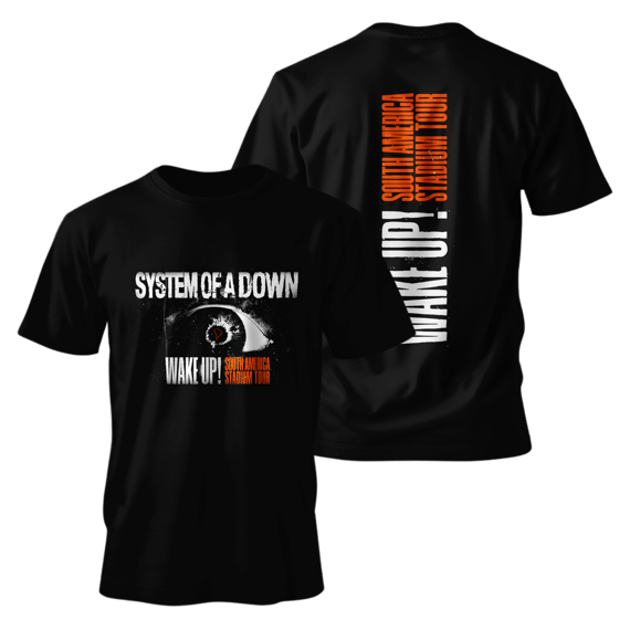 Metal Band Unisex - System of a Down - WAKE UP! SOUTH AMERICA STADIUM TOUR