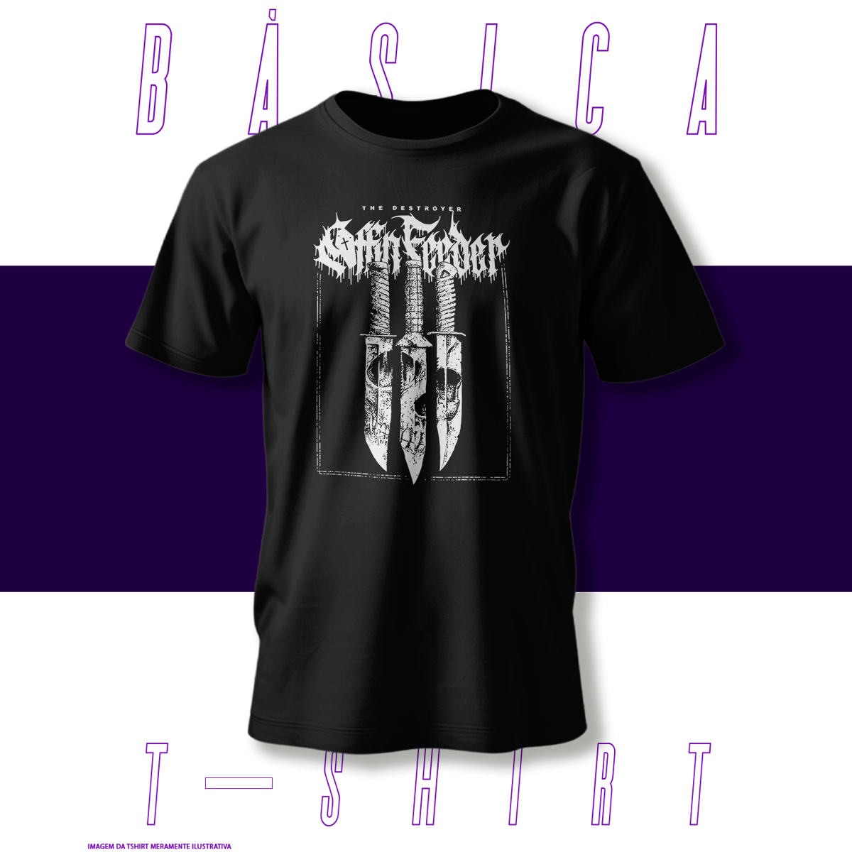 Nome do produto: Camiseta Básica - Coffin Feeder