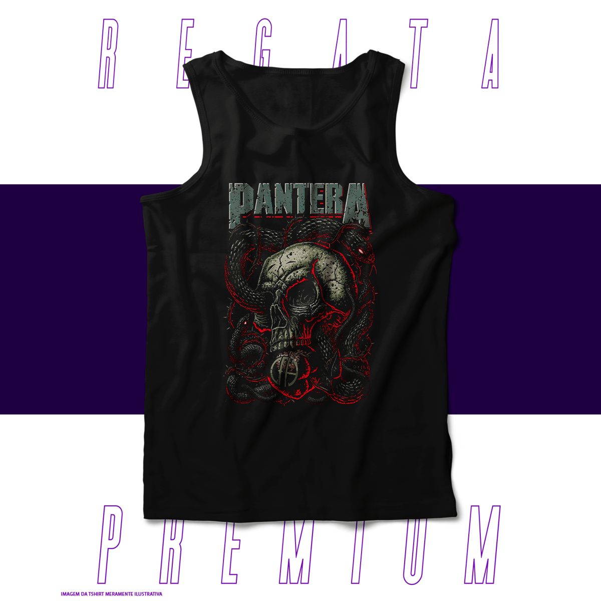 Nome do produto: Regata Premium - Pantera