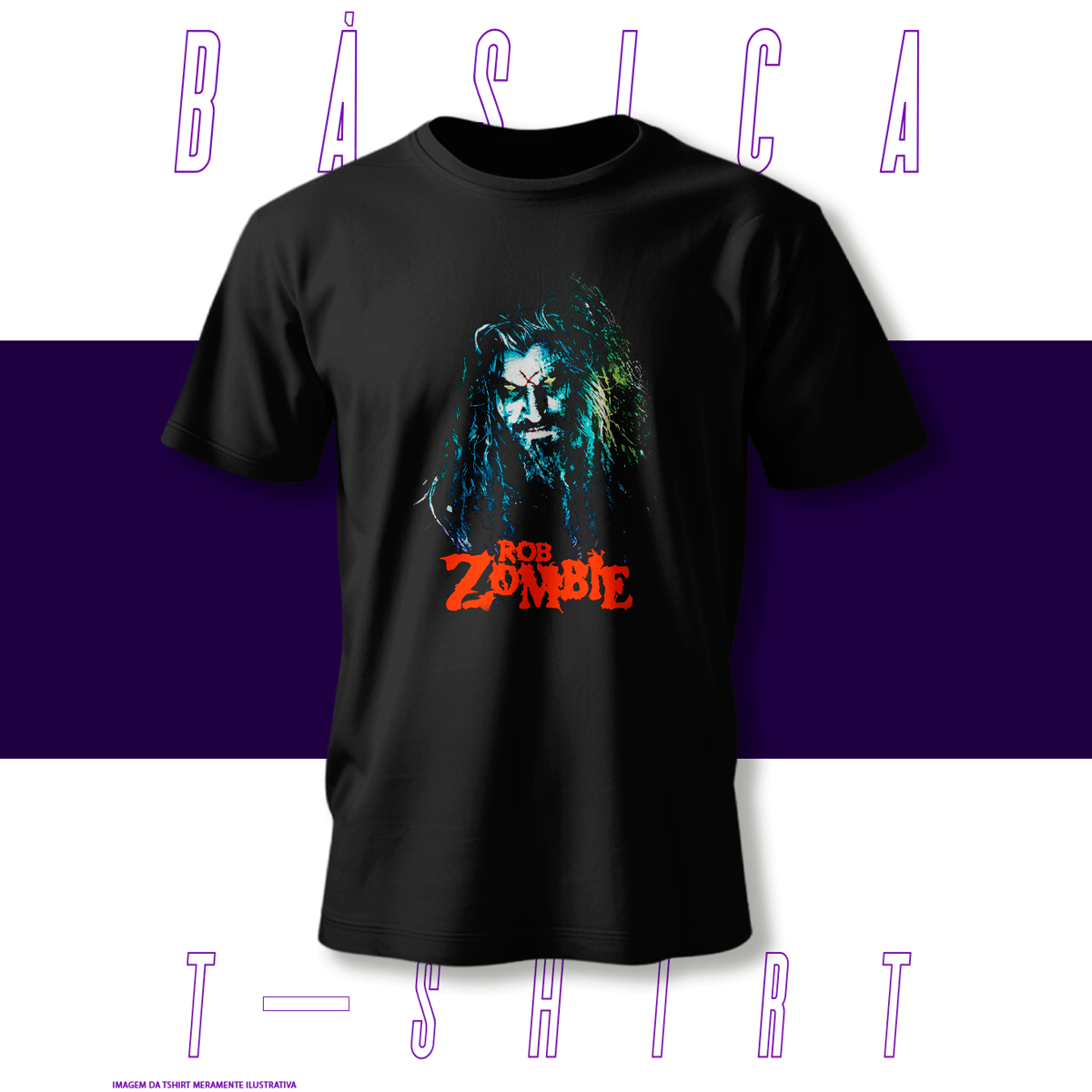 Nome do produto: Camiseta Básica - Rob Zombie