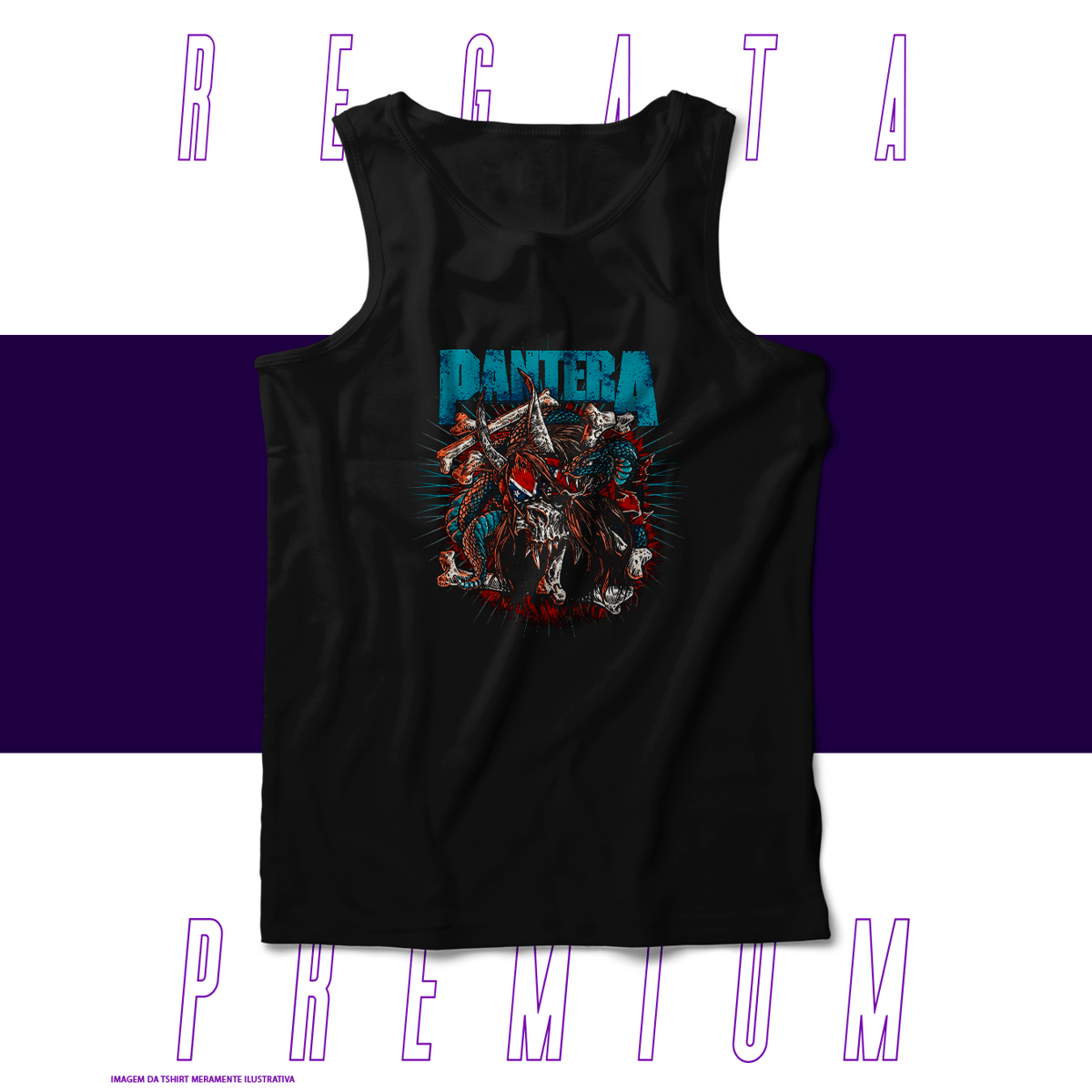 Nome do produto: Regata Premium - Pantera