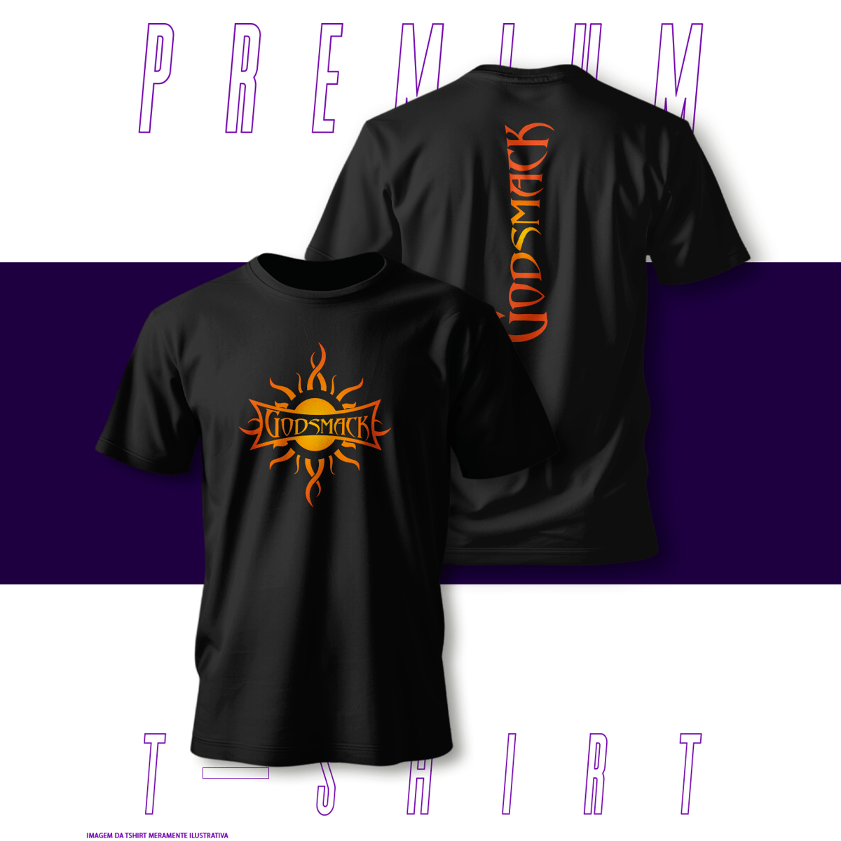 Nome do produto: Camiseta Premium - Godsmack