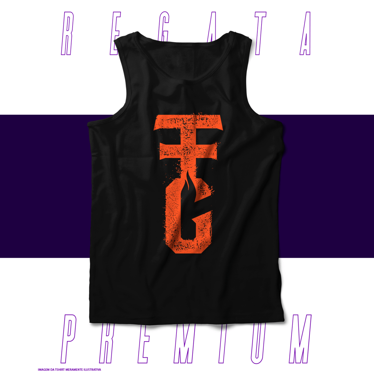 Nome do produto: Regata Premium - Fire From The Gods