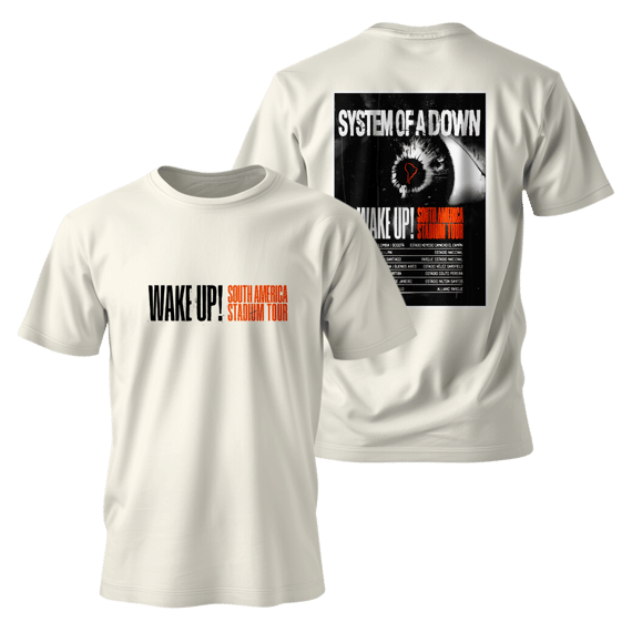 Metal Band Unisex - System of a Down - WAKE UP! SOUTH AMERICA STADIUM TOUR