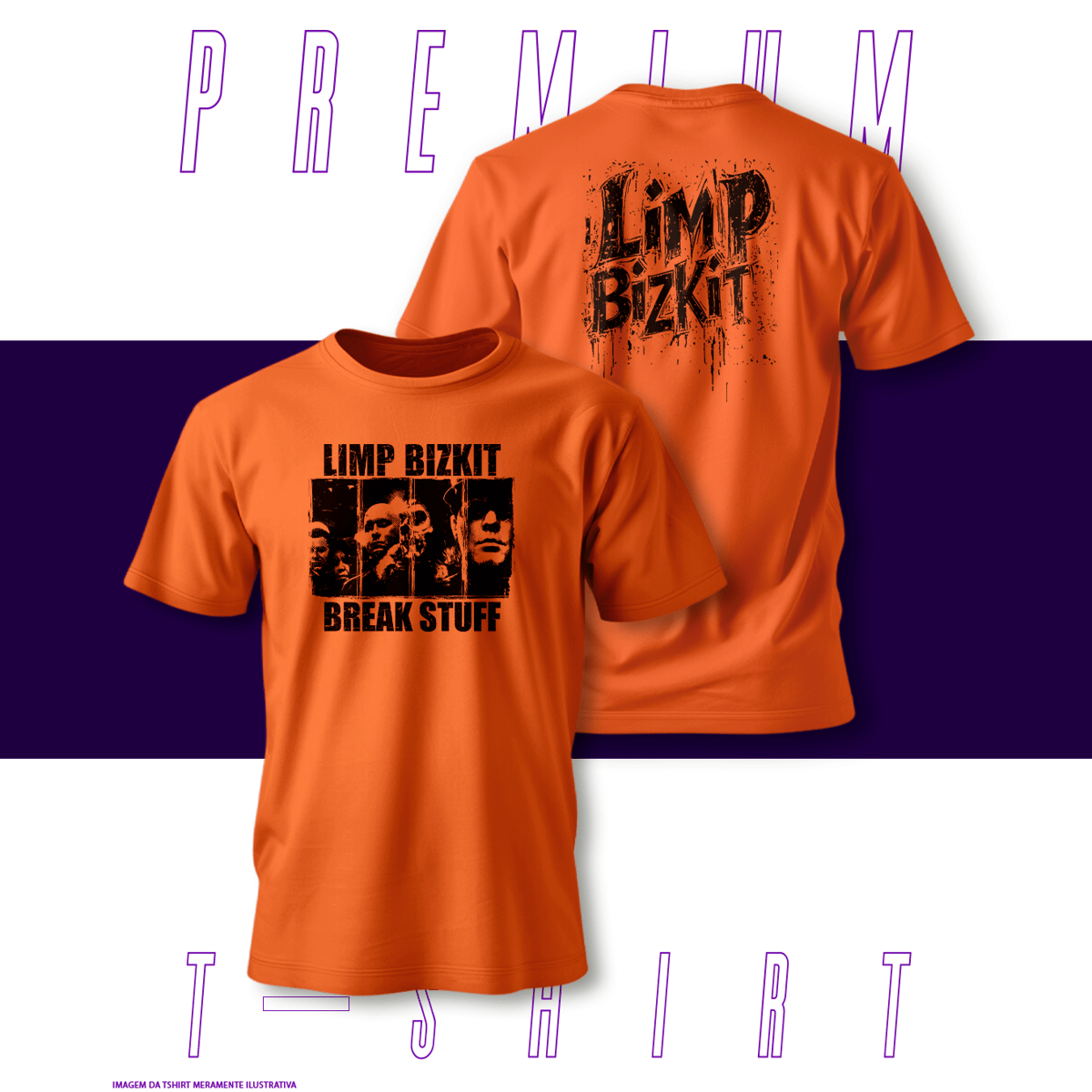 Nome do produto: Camiseta Premium - LimpBizkit
