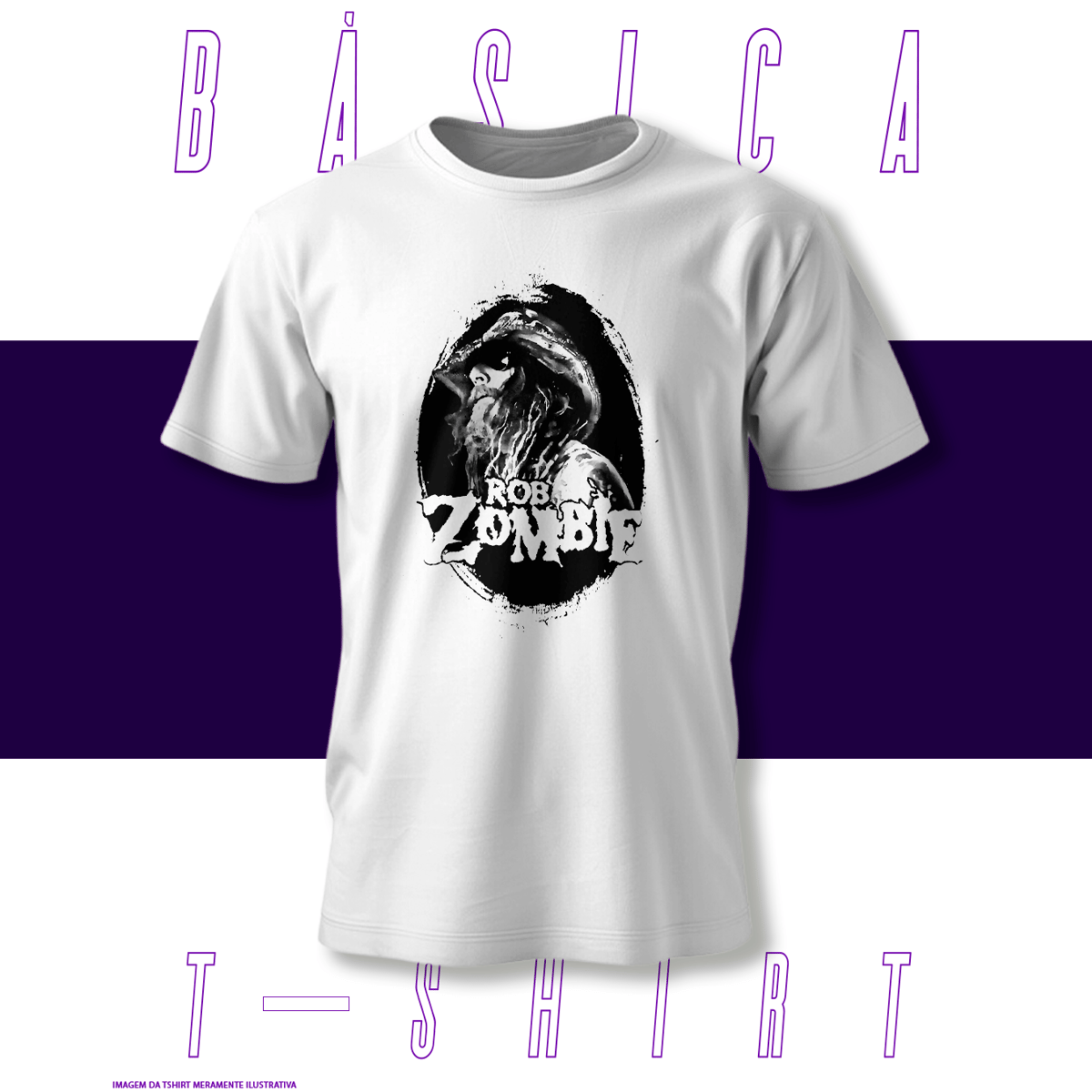 Nome do produto: Camiseta Básica - Rob Zombie