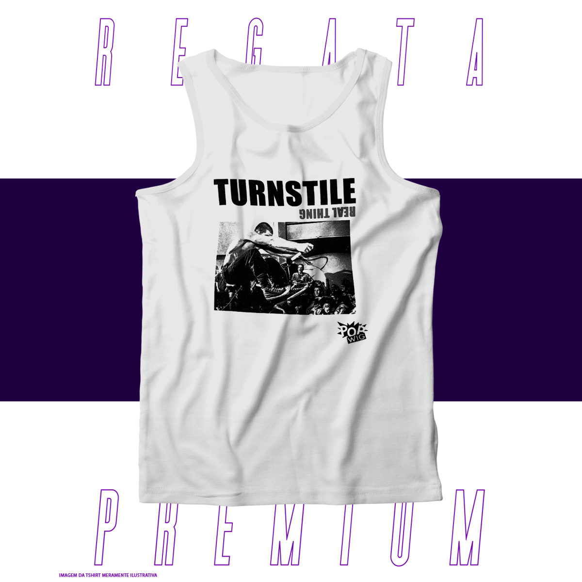 Nome do produto: Regata Premium - Turnstile