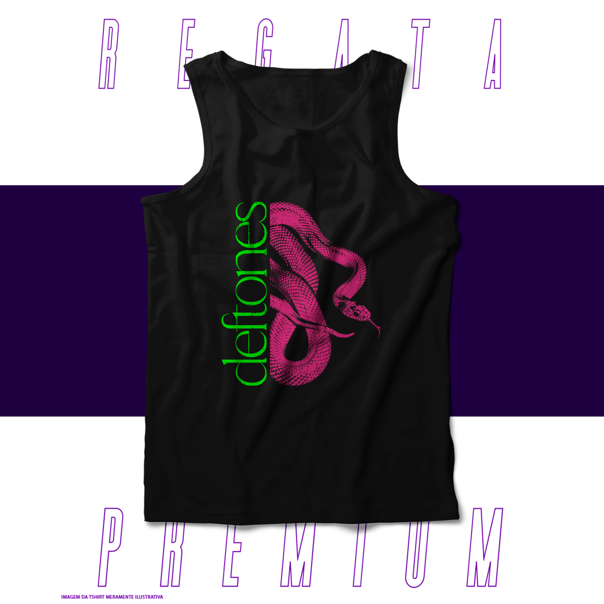 Nome do produto: Regata Premium - Deftones - Private Music