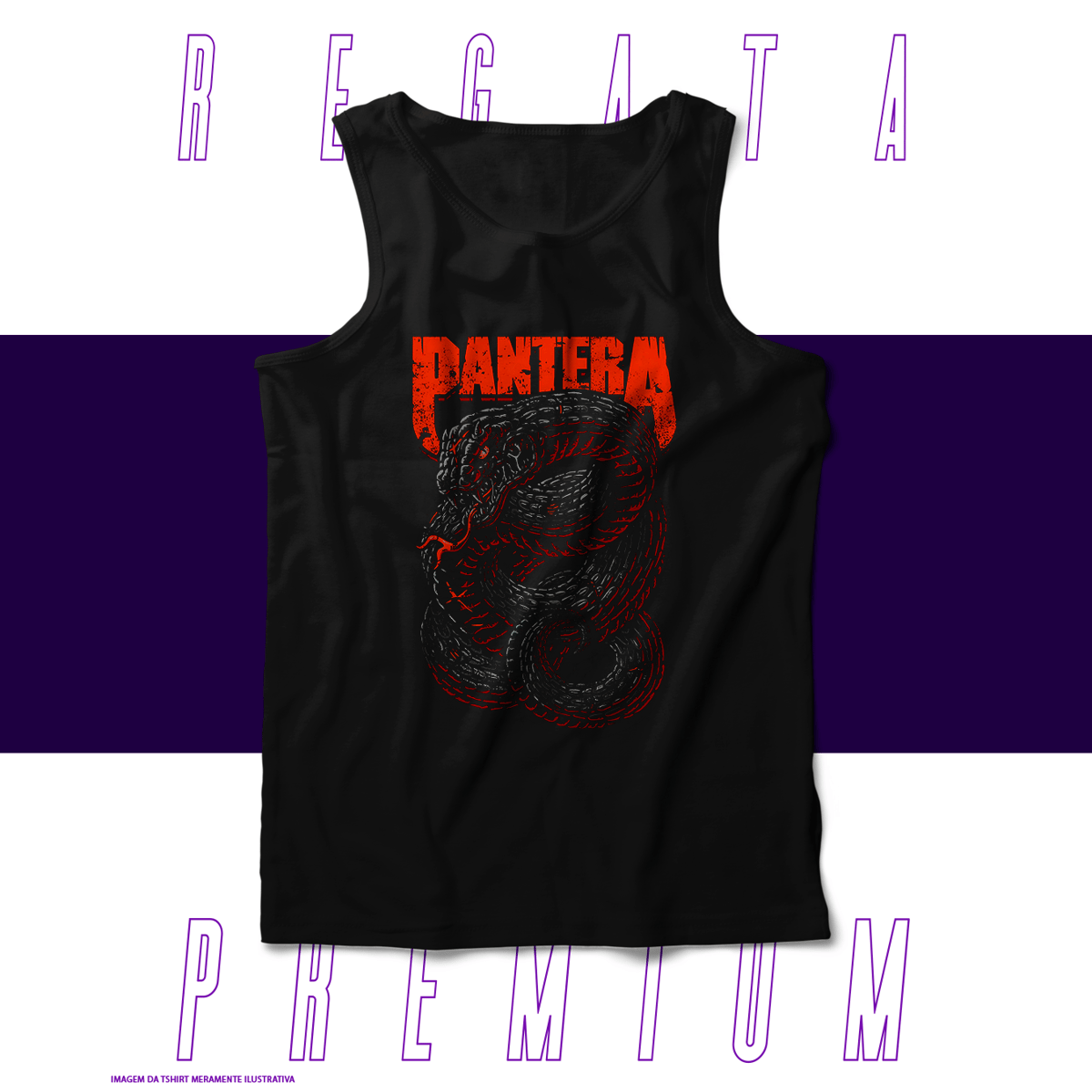 Nome do produto: Regata Premium - Pantera