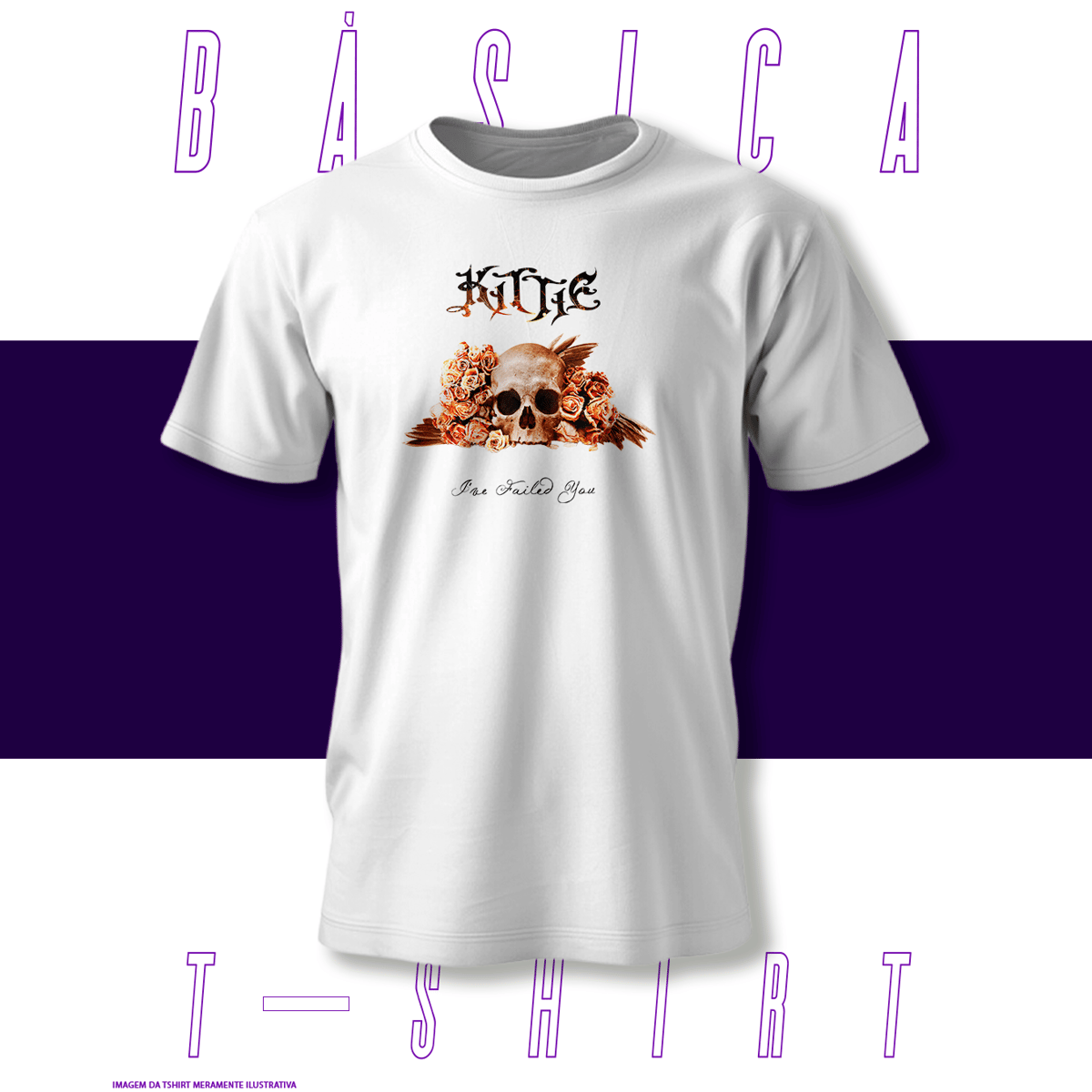 Nome do produto: Camiseta Básica - Kittie