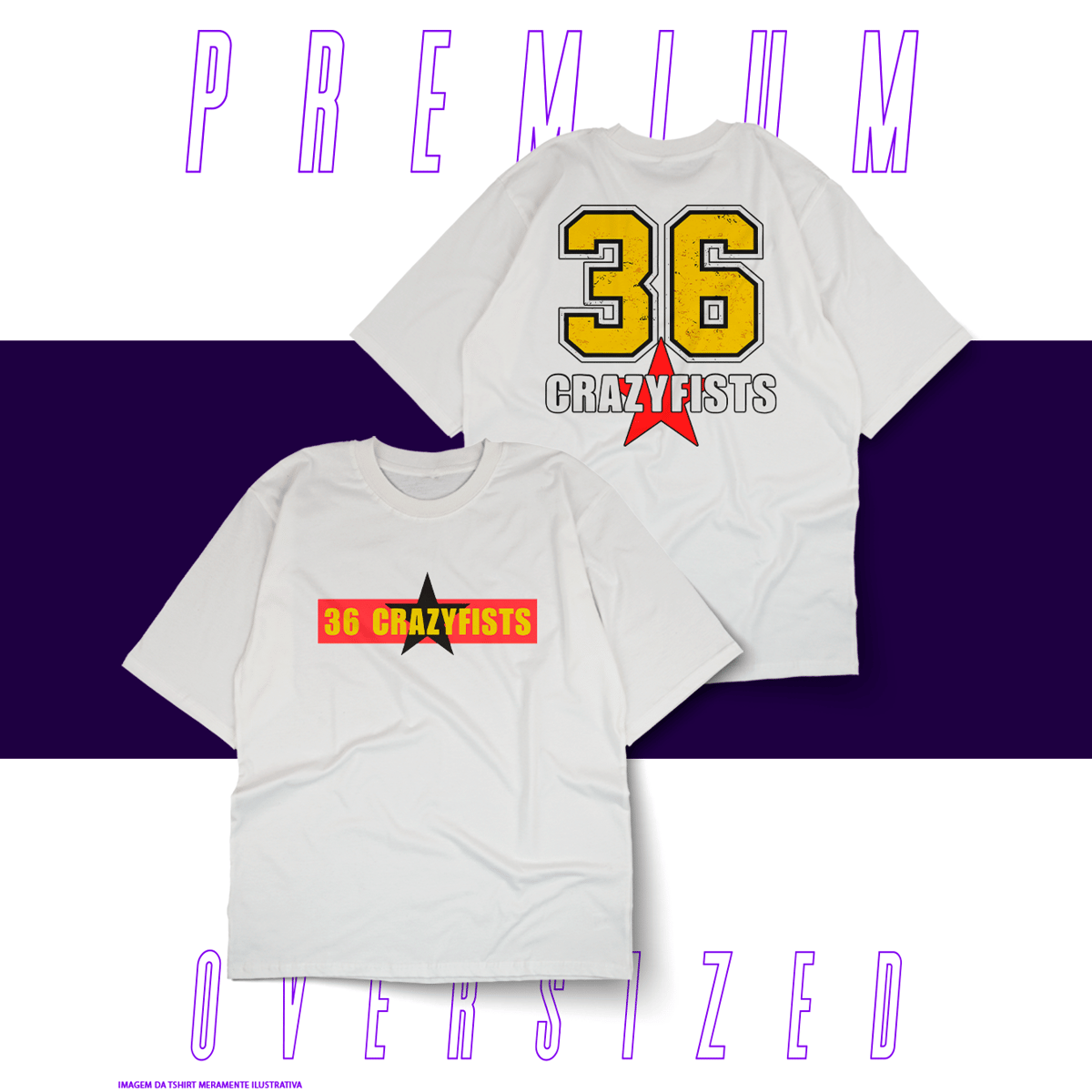 Nome do produto: Oversized Unissex - 36 Crazyfists