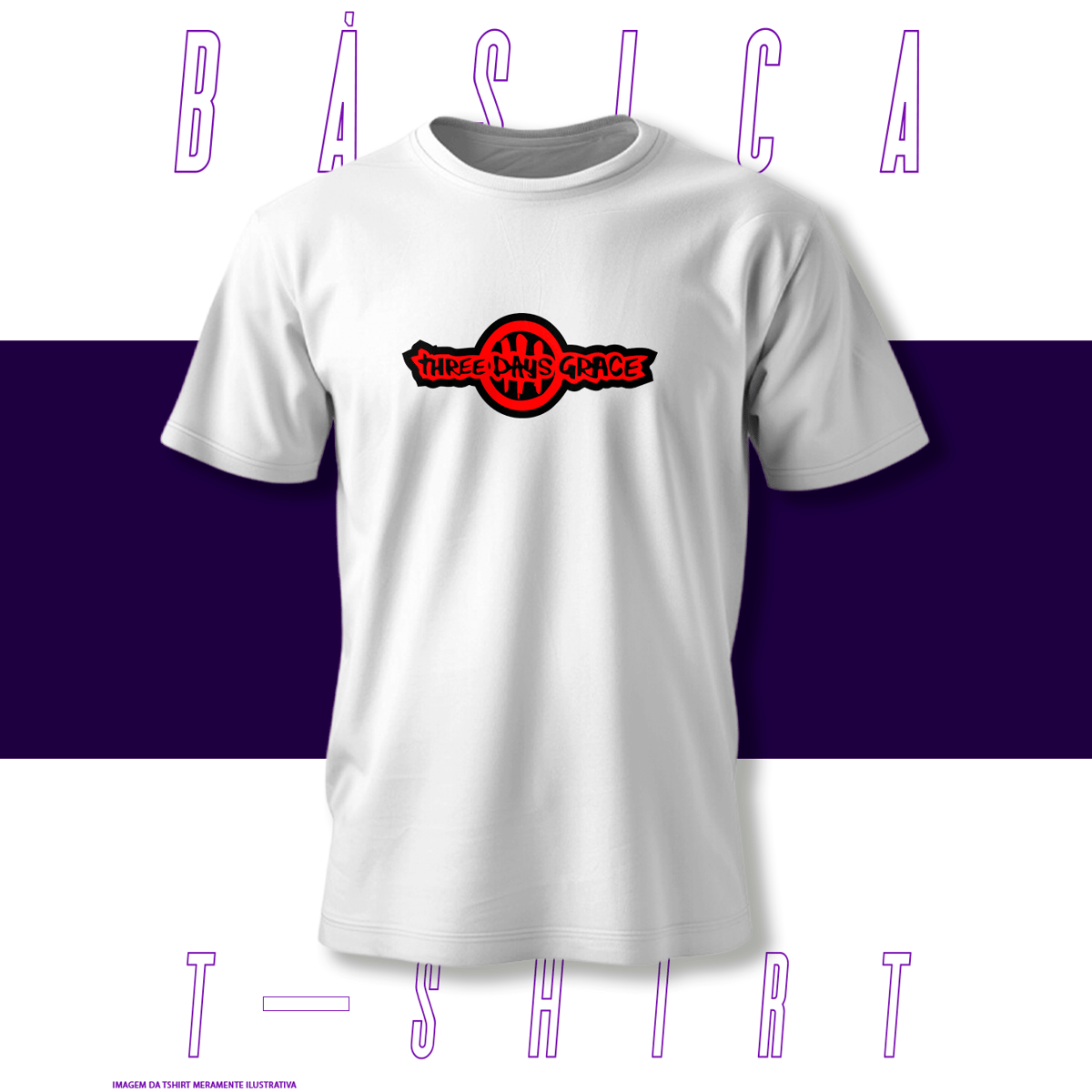 Nome do produto: Camiseta Básica - Three Days Grace