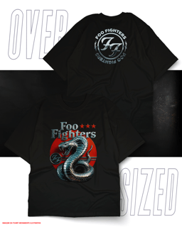 Oversized Unissex - Foo Fighters