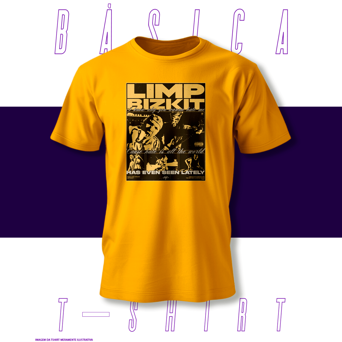 Nome do produto: Camiseta Básica - LimpBizkit