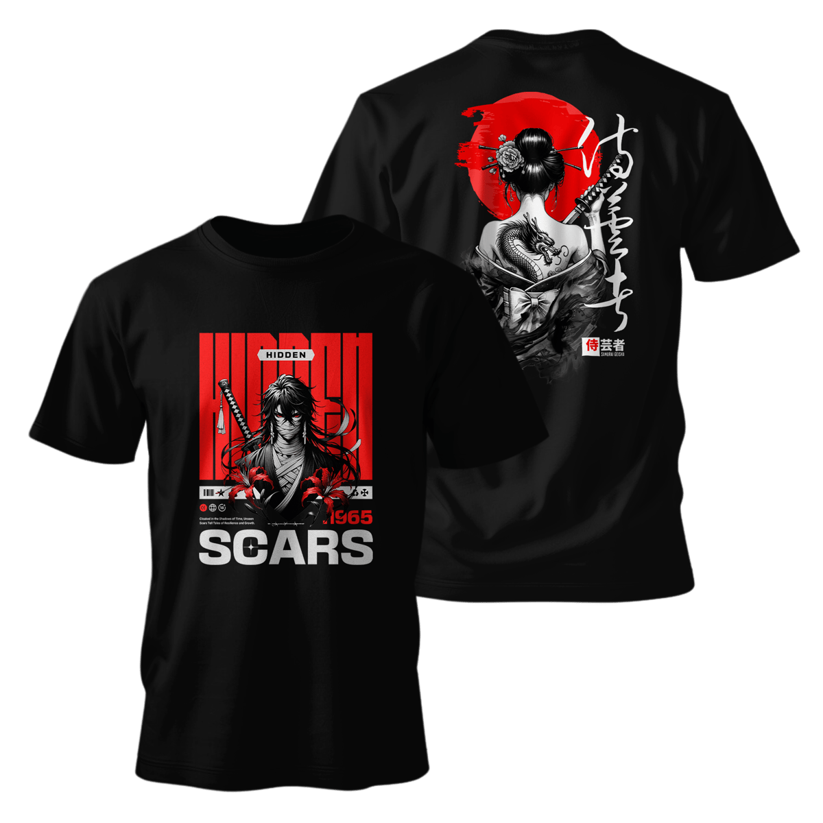 Nome do produto: Street Wear - Classsic Oriental Samurai T-Shirt