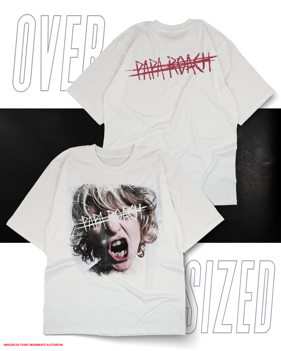 Nome do produto: Oversized Unissex - Papa Roach