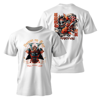 Nome do produto Street Wear - Classsic Oriental Samurai T-Shirt