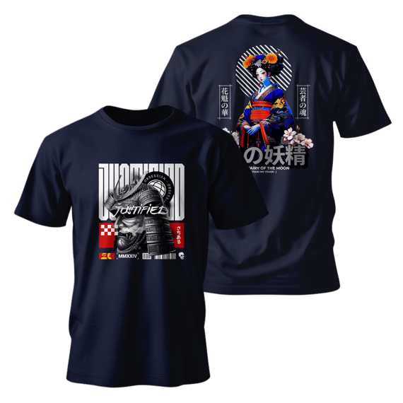 Street Wear - Classsic Oriental Samurai T-Shirt