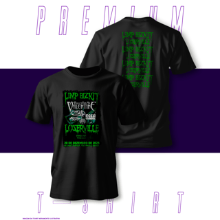 Nome do produto Camiseta Premium - LimpBizkit Lozerville Tour 2025