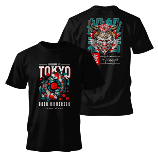 Nome do produto Street Wear - Classsic Oriental Samurai T-Shirt