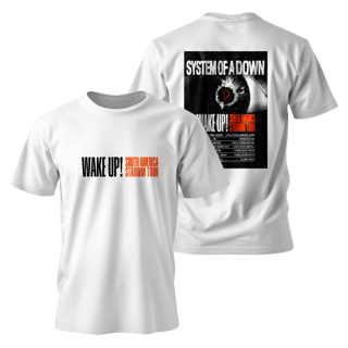 Nome do produto Metal Band Unisex - System of a Down - WAKE UP! SOUTH AMERICA STADIUM TOUR