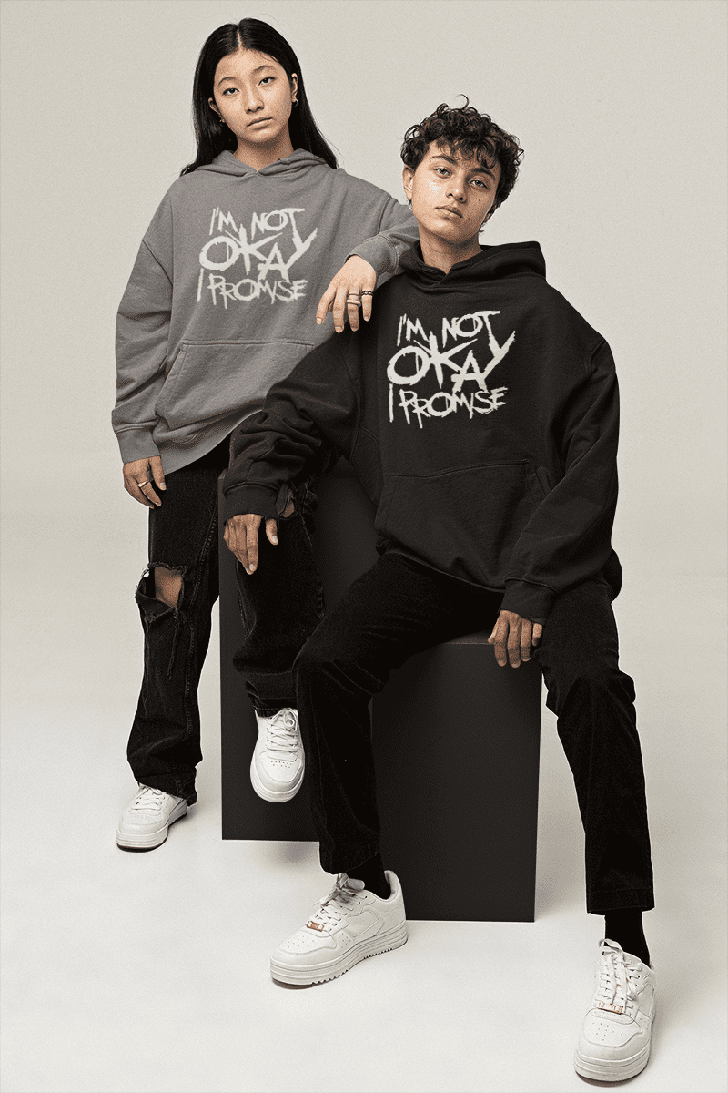 Nome do produto: Moletom Canguru - I\'m Not Okay (I Promise)