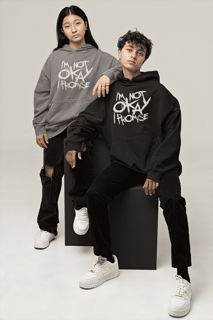 Nome do produto Moletom Canguru - I'm Not Okay (I Promise)