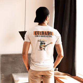 Nome do produto Camiseta Prime - Cuidado com o Baixo Astral (Back)