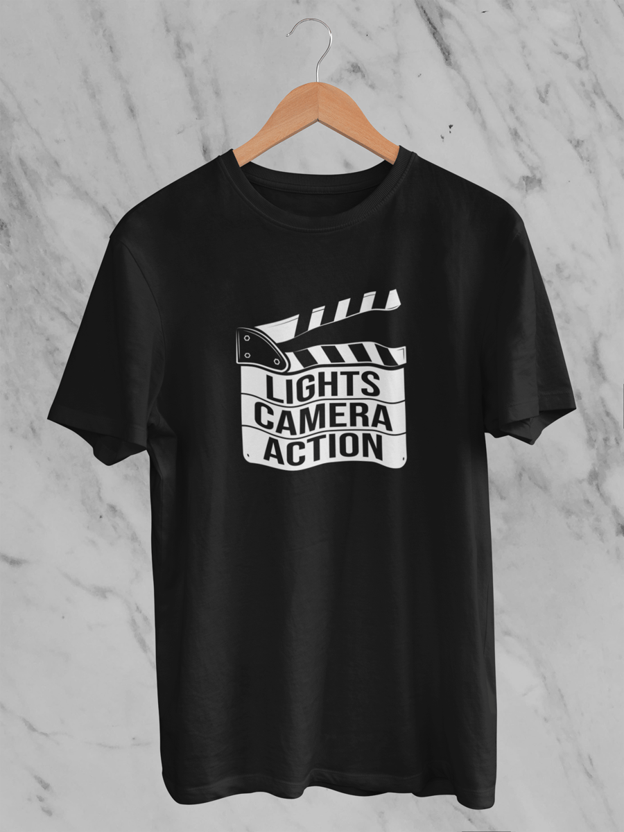 Nome do produto: Camiseta Quality - LIGHTS, CAMERA, ANTION